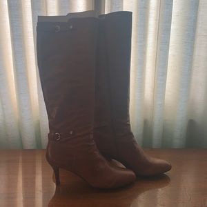 NINE WEST LEATHER knee high boots